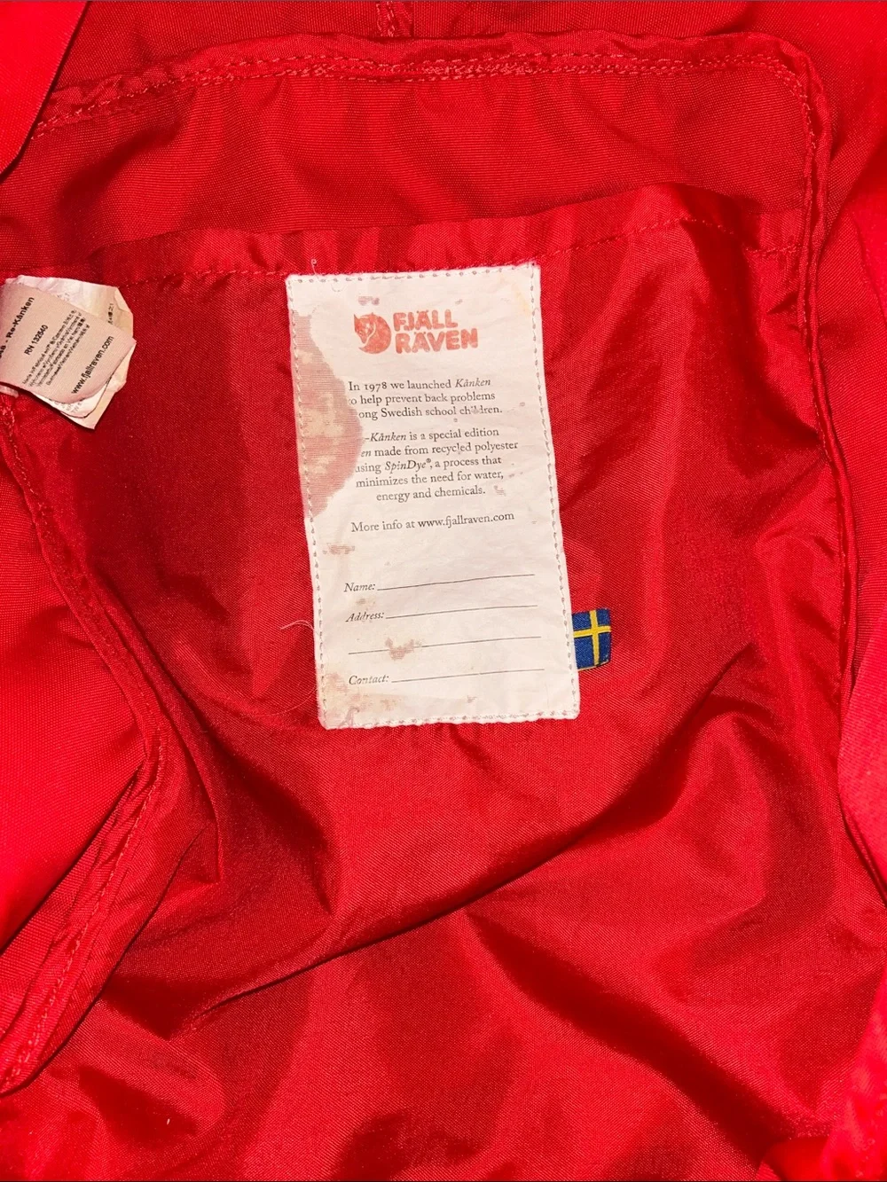 Fjallraven Kånken Backpack in Red